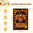 thumbnail image 2 of Happy Thanksgiving Day Garden Flag for Outdoor for Porch Outdoor Lawn Deco Cartoon Cute Thanksgiving Day Versatile Yard Decoration Happy Thanskgiving Yard Flag 28x40 Inches, 2 of 6