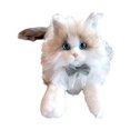 thumbnail image 3 of yotijay RAGDOLL Chat in plush toat toy in stuffed, sweet, toy in plush kitten, cat doll, Cat Blue scarf, 3 of 9