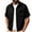 a01Black, variant on LODIENY Adjustable Short Sleeve Button Down Shirts for Men with Pocket Collared Basic Casual Summer Beach Shirt Black XL
