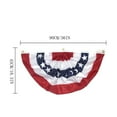 thumbnail image 6 of 4th of July Decorations, 1.5 x 3 FT American Flag Banner, 1 PCS USA Pleated Fan Flags, Patriotic Bunting US Half Fan Flag for Fourth of July Independence Day Memorial Day Home Yard Outdoor Decor, 6 of 7