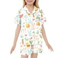 thumbnail image 4 of WEAIXIMIUNG Pyjama Deux Pièces pour Filles à Imprimé de Pâques, Manches Courtes et Shorts 140, 4 of 4