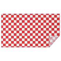 Red and White Checkered Pattern Rectangle Tablecloth 60"x102",Waterproof Polyester Rectangle Table Cloth, Wipeable Spillproof Polyester Tablecloth for Dining, Camping, Indoor and Outdoor