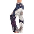 thumbnail image 2 of PEXLYCLU Boho Pants, Hippie Clothes for Women, Parachute Pants Woman, Boho Pants for Women - Hippie Harem Pants Women - Womens Yoga Pants – Comfy Bohemian Flowy Hippie Clothes, Royal Blue XXL, 2 of 5