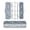Blue-purple Snowflakes, variant on Plastic Pencil Box Large Capacity Pencil Boxes Clear Boxes with Snap-Tight Lid Stylish Office Supplies Storage Organizer Box Blue-purple Snowflakes