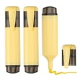 thumbnail image 1 of Uxcell Highlighter Pen, 3 Pack Water Based Broad Tip Writing Marker Pens Cute Pastel Colored Highlighter Studying Supplies for Office Home Daily Use, Yellow, 1 of 6
