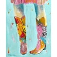 thumbnail image 2 of Beer, Pamela K. 20x24 Black Ornate Wood Framed with Double Matting Museum Art Print Titled - Cowgirl Boots, 2 of 4