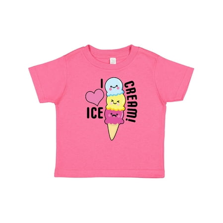 

Inktastic I Love Ice Cream with Cute Ice Cream Cone Gift Baby Boy or Baby Girl T-Shirt