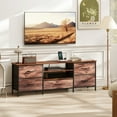 thumbnail image 2 of HOMCOM TV Stand for TVs up to 65 Inch, Industrial Entertainment Center, 2 of 10