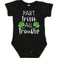 thumbnail image 3 of Inktastic Part Irish All Trouble St. Patrick's Day with Green Clovers Boys or Girls Baby Bodysuit, 3 of 5