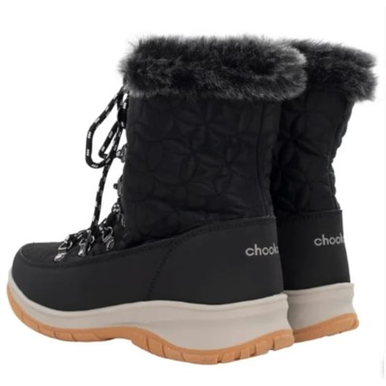 Chooka Belltown Mid Faux Fur Boot – Black (Women display picture 1