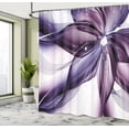 thumbnail image 5 of Ambesonne Abstract Shower Curtain, Smoke Like Hues Flower Art, 69"Wx75"L, Blue Violet, 5 of 5
