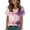 Pink, variant on Tie-Dye Tops for Women Summer Short Sleeve T-shirts Colorful Plus Size Casual Graphic Tee Shirt Loose Tshirts (XL, Blue #C)