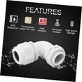 thumbnail image 3 of Bybiment M20 Cable Gland, 90-Degree 9-14mm Strain , Cord Connectors Nylon Joints with Gaskets, 2 Pieces, Grey, 3 of 6