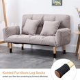 thumbnail image 5 of 24pcs Black Chair Leg Socks, Non-Slip Floor Protectors compatible with Furniture Legs 1, 5 of 5