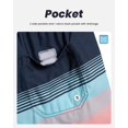 thumbnail image 4 of Pantalones cortos de baño maamgic Quick Dry para hombre, color azul XXL, 4 of 6