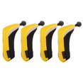 thumbnail image 3 of 4Pcs Golf Club Head Covers for Hybrid Mallet Putter Covers Golf Accessories Yellow, 3 of 8