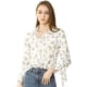 thumbnail image 1 of Blusa Floral Allegra K de Oficina Cuello Puntiagudo con Botones para Mujeres Blanco S, 1 of 6