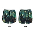 thumbnail image 3 of Hirioo Mystical Black Cat Fireflies for Women's Double Layer Athletic Shorts High-Performance Gym Shorts with Inner Pocket, Elastic Waistband-Large, 3 of 7