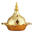 thumbnail image 2 of 2x Tenedor decorativo del quemador de para los conos, cuenco la decoración del chapado en oro Gloria incensario quemadores de incienso, 2 of 9