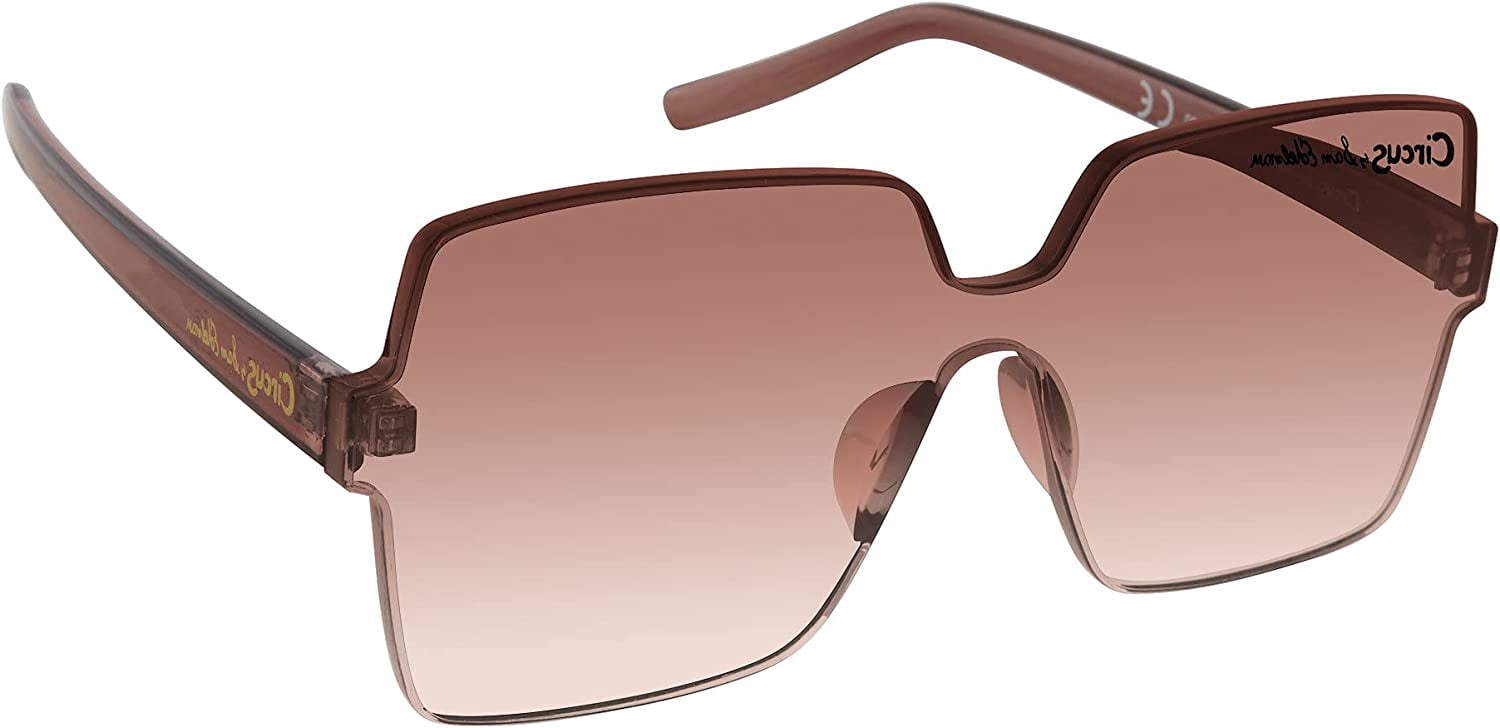 Circus NY by Sam Edelman Women's CC467 Shield UV400 Protective Square Fashion Sunglasses, 62mm