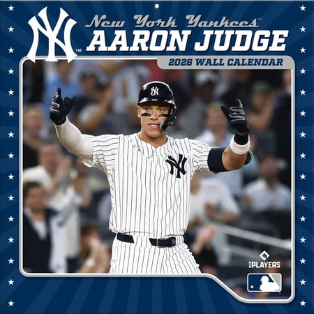 Turner Licensing MLB New York Yankees Aaron Judge 2026 Wall Calendar