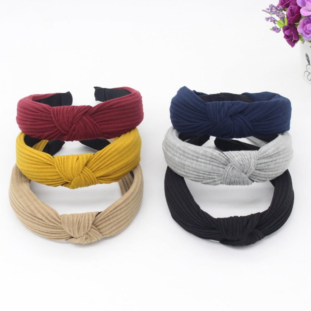 Details about   Womens Knot Tie Hairband Headband Twist Fabric Hair-Band Hoop Wrap Accessories 