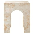 thumbnail image 6 of Coffee Side Table, Yellow, Faux Stone Concrete, Outdoor Patio Balcony Cafe Bistro Garden Hospitality Restaurant, Modern Contemporary, HB37593, 6 of 12