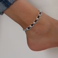 thumbnail image 3 of Kaash Customs Sterling Silver Adjustable Minimalist CZ Stone Anklet Bracelet for  Adult Women, 3 of 4