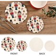 thumbnail image 3 of SKYSONIC 2 pcs Christmas Nutcracker Walnuts Pot Holders Trivets, Heat Resistant Trivets,Winter Cute Soldier Cotton Thread Weave Mats for Hot Pads Pans Pot Bowl Teapot, 3 of 7