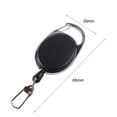 thumbnail image 5 of UDIYO Durable Nylon Rope Anti Lost Key Ring Recoil Retractable Clip Outdoor Keychain, 5 of 6