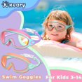 thumbnail image 2 of Pack de 2 gafas de natación Keary para niños de 3 a 15 años, antivaho y UV, 2 of 7