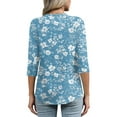 thumbnail image 4 of Gold Tops for Women L Sky Blue, 4 of 4