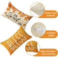 thumbnail image 6 of Fall Maple Leaf Lumbar Decorative Throw Pillow Covers 12 x 20 Set of 4, Hello Autumn Leaves Thanksgiving Rectangle Cushion Case Decor, Bless Our Home Sweet Home Farmhouse Sofa Couch Decoration, 6 of 6