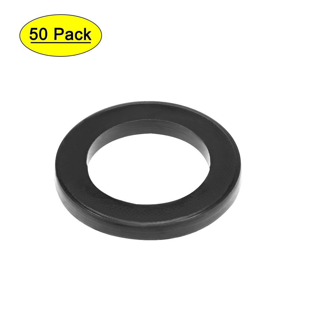 Rubber Flat Washers 15mm Inner Diameter 23mm OD 2.5mm Thick 50pcs