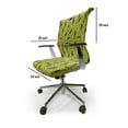 thumbnail image 4 of Ambesonne Lizards Office Chair Cover Stretchable High Back, Slender Shaped Reptiles, Apple Green and Charcoal Grey, 4 of 6