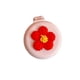 thumbnail image 1 of Qarigey Peine de masaje de cabeza compacto de aire todo en para niña, cepillo de pelo de viaje, Mini maquillaje de belleza redondo, espejo de Cuidado del cabello flor roja Qarigey CE015360-01B, 1 of 6