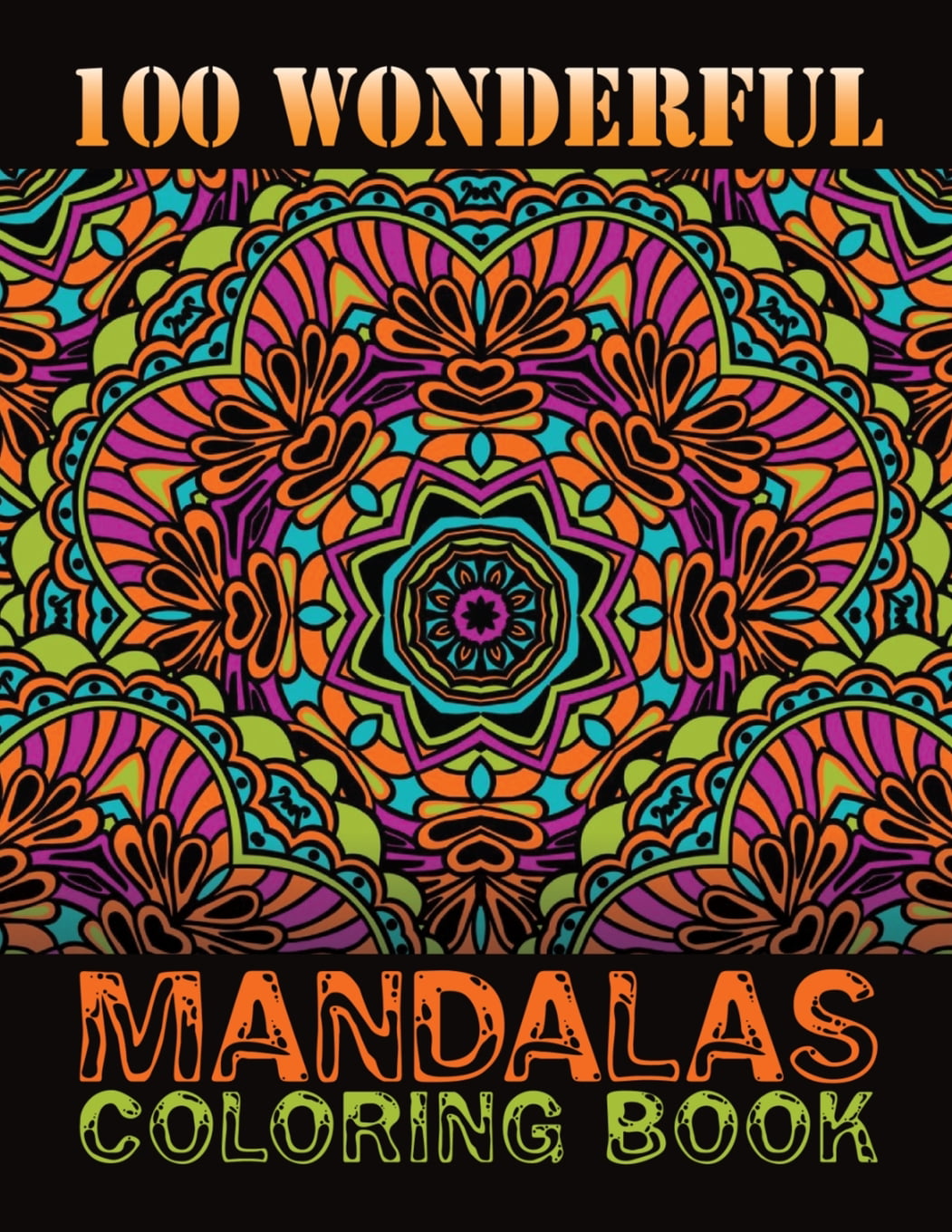 Spiral bound paperback Relaxing Mandalas Adult Coloring Book stress relieving patterns for all Volume 04