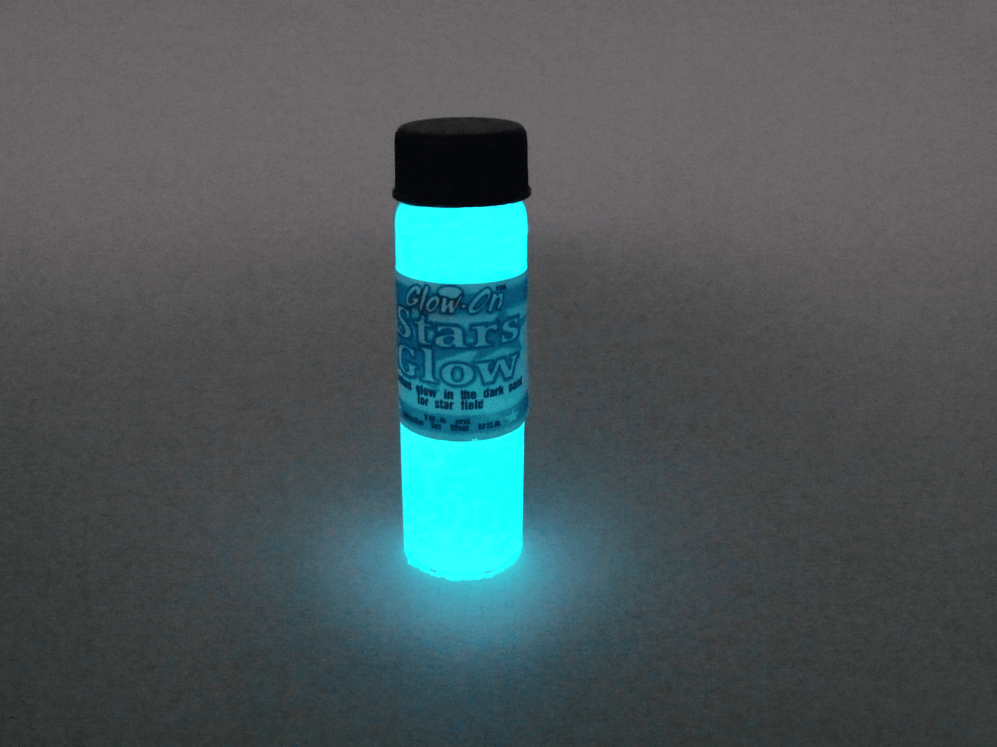 Glow On Super Phosphorescent Paint, Stars Glow, White Color and Aqua Glow Paint, Large 18.4 ml Vial