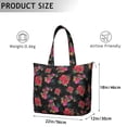 thumbnail image 4 of Flower Women's Large Weekend Travel Bag Moving Canvas Handbag Thick Double Layer Beach Weekend Travel Unisex Hospital Maternity Delivery with Toiletry Waterproof, 4 of 5