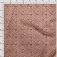 thumbnail image 4 of oneOone Polyester Spandex Light Brown Fabric Abstract Floral Dress Material Fabric Print Fabric By The Yard 56 Inch Wide, 4 of 4