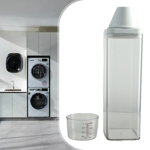 BCLONG Plastic Laundry Washing Up Powder Container Soap Detergents Storage Box Lid
