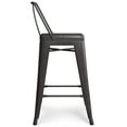thumbnail image 4 of Simpli Home Rayne Industrial Metal 24 inch Counter Height Stool (Set of 2) in Gunmetal Grey, 4 of 10