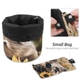 thumbnail image 4 of PhooArto Drawstring Cosmetic Bag, Barrel Shaped Portable Travel Makeup Bags, Sunflower Pig Wooden Board Large Capacity Waterproof Multifunctional Bucket Toiletry Bag, 4 of 6