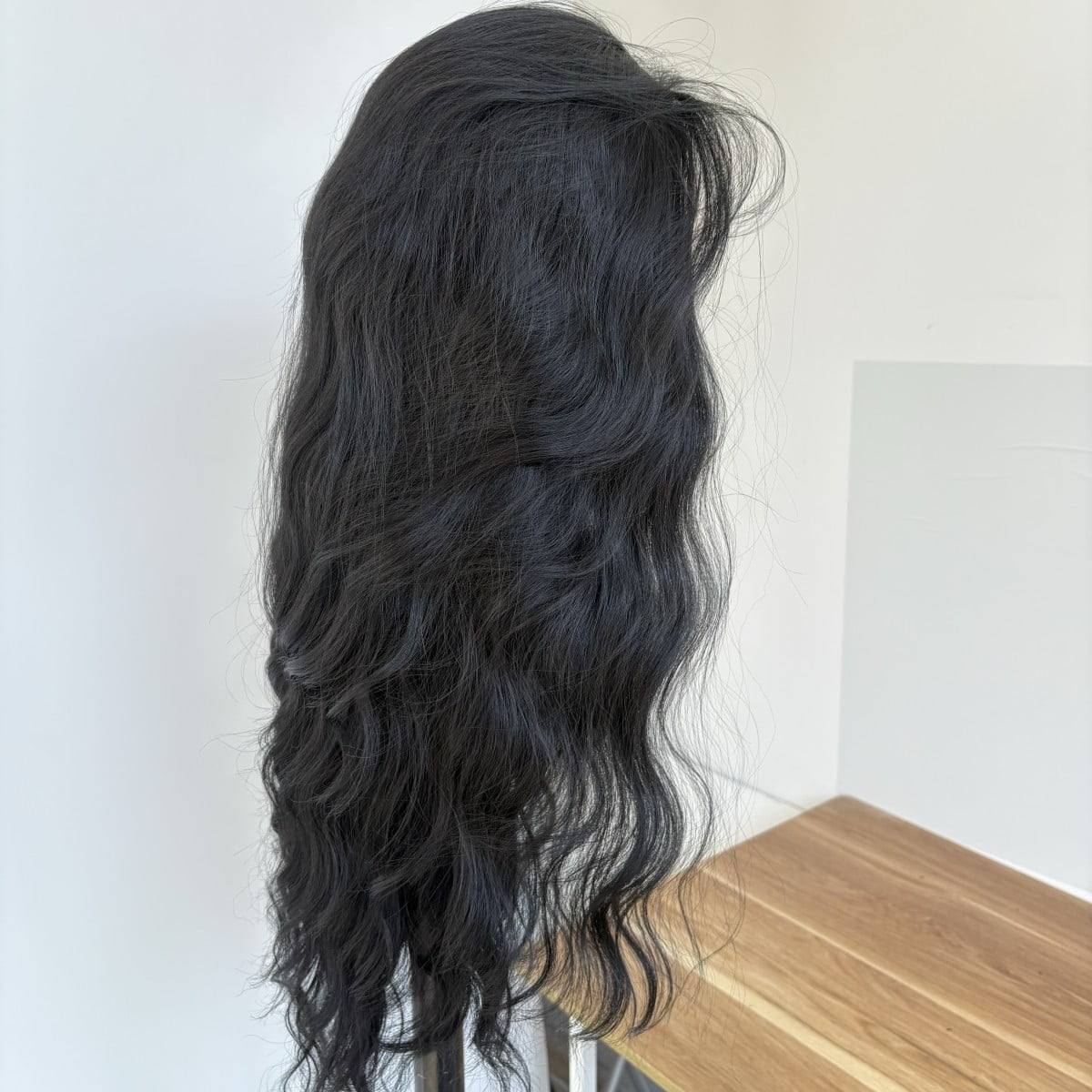 MISSWEN Long Synthetic Wigs Lace Front Wigs 26 inch Daily Wear Black HD Lace Full Head Fashion