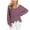 Purple, variant on Viikei Cardigan Sweaters for Women Plus Size Women's V-Neck Off Shoulder Loose Pullover Sweater Women's Loose Knit Sweater Irregular Sweater