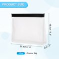thumbnail image 2 of Uxcell 10"x2"x7.3" Reusable Freezer Bag, 3 Pcs Leakproof Zip Food Storage Stand Up Bags Fridge Snack Vegetable Fruit Ice Container for Long-Lasting Freshness, Black, 2 of 7