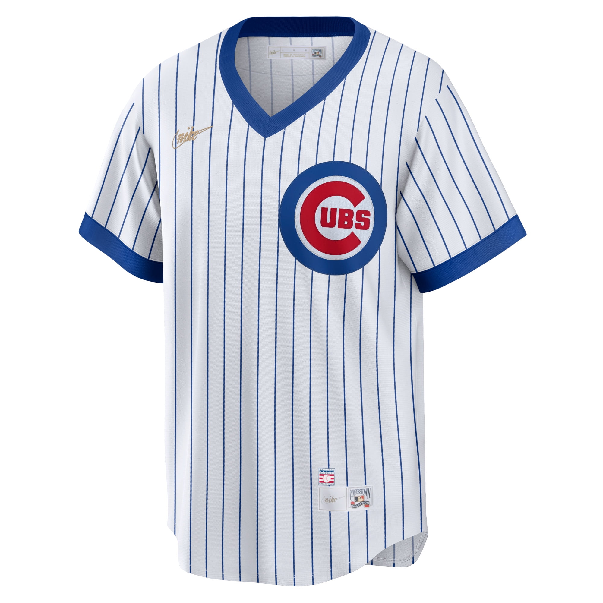 Chicago Cubs Vintage Ernie Banks Nike Baseball Jersey - Cooperstown Collection MLB Uniform Shirt - Men's Size Medium ( M ) 