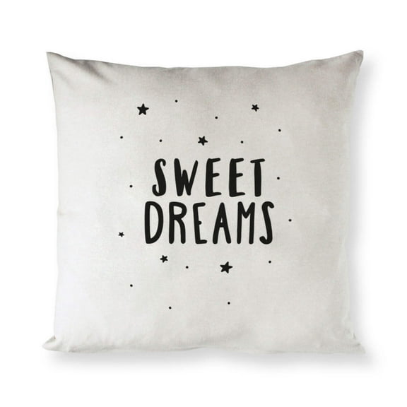 Sweet Dreams with Stars Baby Cotton Canvas Pillow Cover