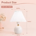 thumbnail image 3 of VOLIVO Ceramic Table Lamp, 3 Color Temperatures & 10 Dimmable, Bedside Lamp with USB Power for Bedroom, Living Room, 3 of 7