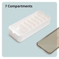 thumbnail image 3 of U Brands Cable Storage Organizer with 7 Compartments, Drawer or Desktop, 11"L x 4.37"W x 2.37"H, White/Linen, 3 of 6